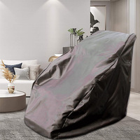 Black Polyester Massage Chair Cover 210D Oxford Fabric UV and Scratch Resistant with Stretch Fastener Recliner Dust Cover