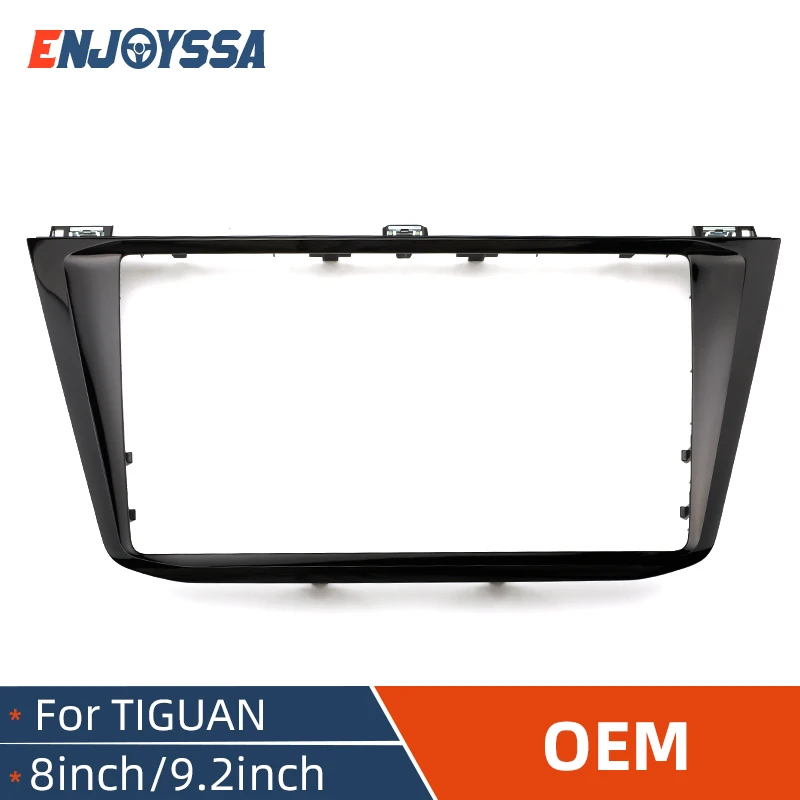 8/9.2 بوصة البيانو الأسود لشركة فولكس فاجن تيجوان MK2 MIB راديو الإطار راديو السيارة Fascias لوحة الوسائط المتعددة مشغل فيديو لوحات الكسوة