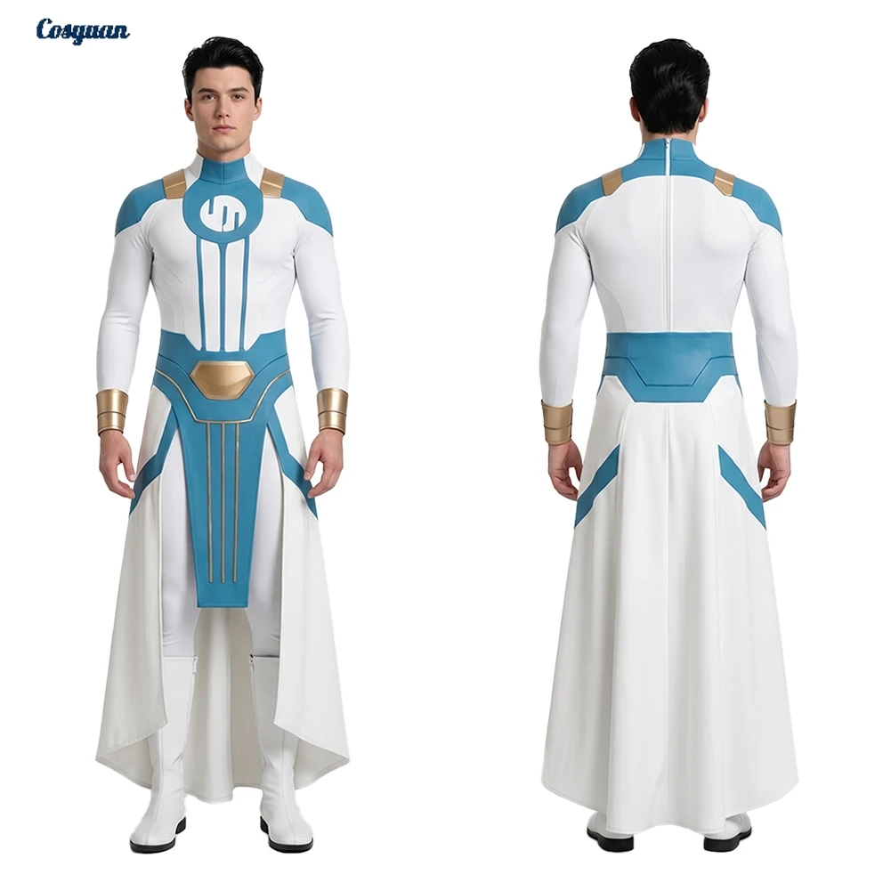 

Cartoon Invincible Cosplay Mark Grayson Jumpsuit Clothing Men Party Disguise Roleplay Halloween Costume Carnival Outfits Suits