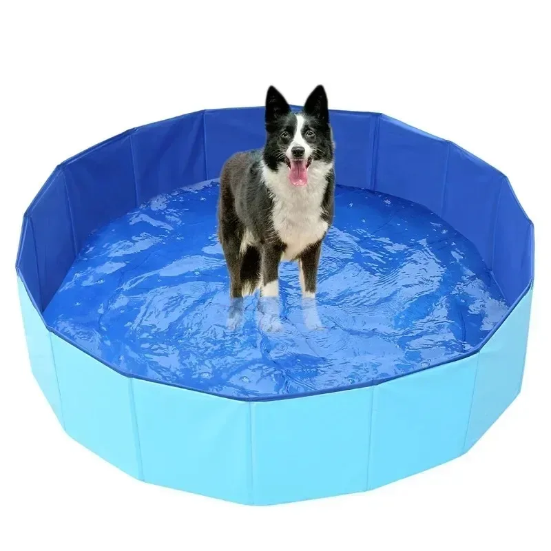 Large/small Dog Mobile Pool Pet Folding Pool Swimming Pool Cat Sand Pool Cleaning Supplies PVC Pet Bathtub