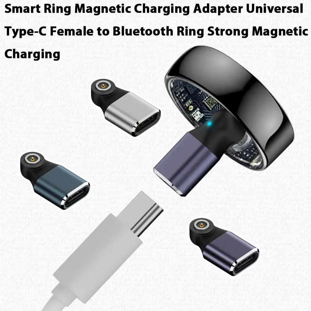 Adapter Type-C do inteligentnego ładowania z okrągłym złączem, kompatybilny z inteligentną magnetyczną głowicą ładującą, nowość 2025