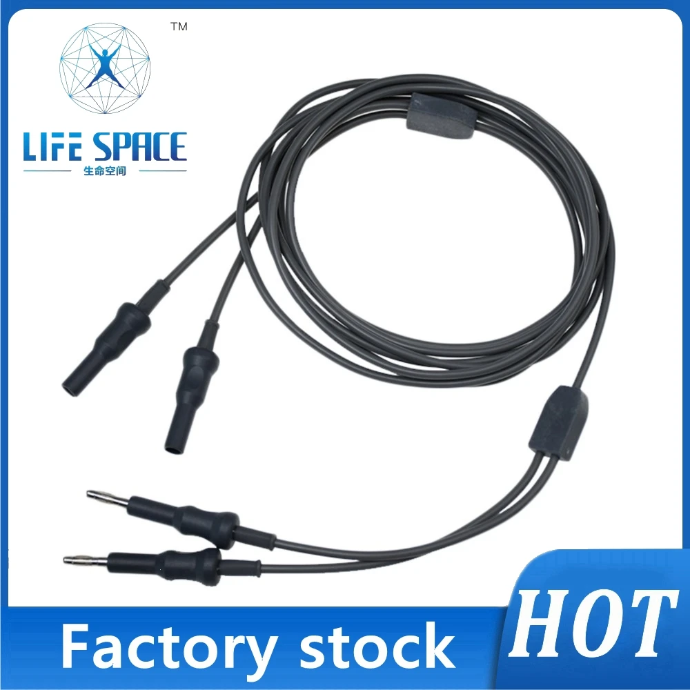 Foreceps Cable with Double 4.0 Banana to 4.0 Female Socket, 3m Long TPU Cable