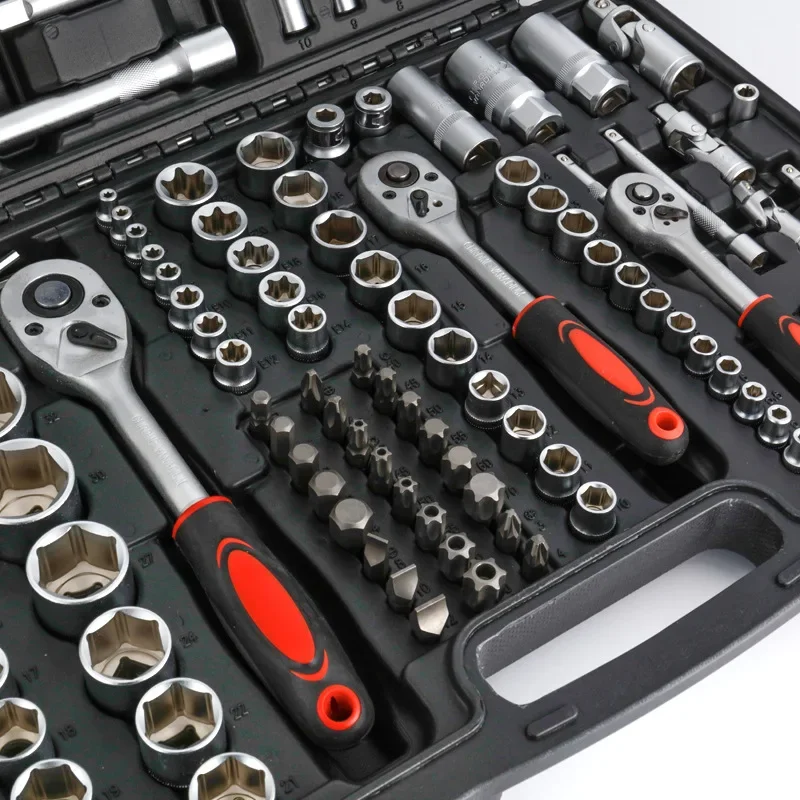 Multifunctional 171 pcs Professional Wrench Tool Combination Wrench Ratchet Sleeve Tool Set Auto Repair