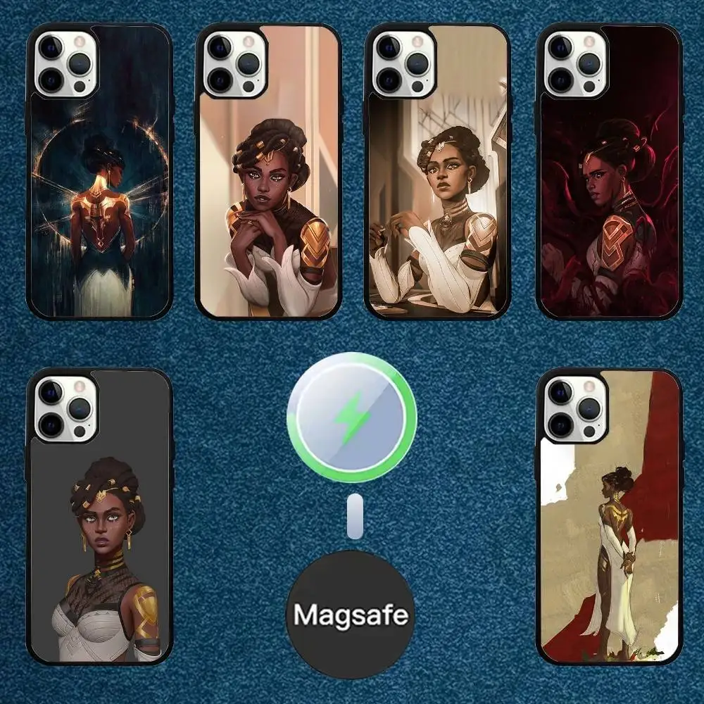 

L-Lol Mel Medarda A-Arcane Phone Case For iPhone 16,15,14,13,12,11,Plus,Pro,Max Mini Magsafe Magnetic Wireless Charging