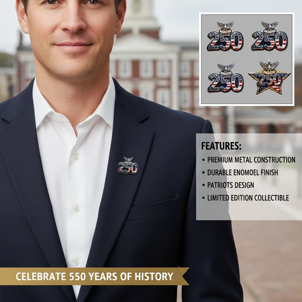 USA 250th Anniversary Commemorative Acrylic Ornament History Themed Independence Day Decoration Brooch Gift