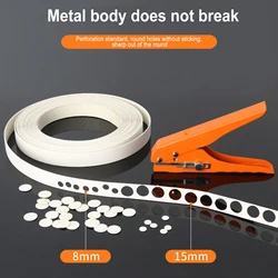 Single Hole Punch 8mm 10mm 12mm 15mm Heavy Duty Hole Puncher Portable Hole Edge Banding Punching Plier Handheld Paper Hole Punch