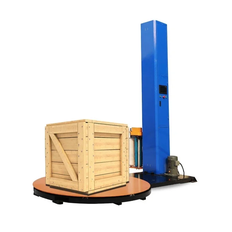 

Automatic winding film baler Stretching film tray wrapping film Industrial winding machine Electric top large packaging