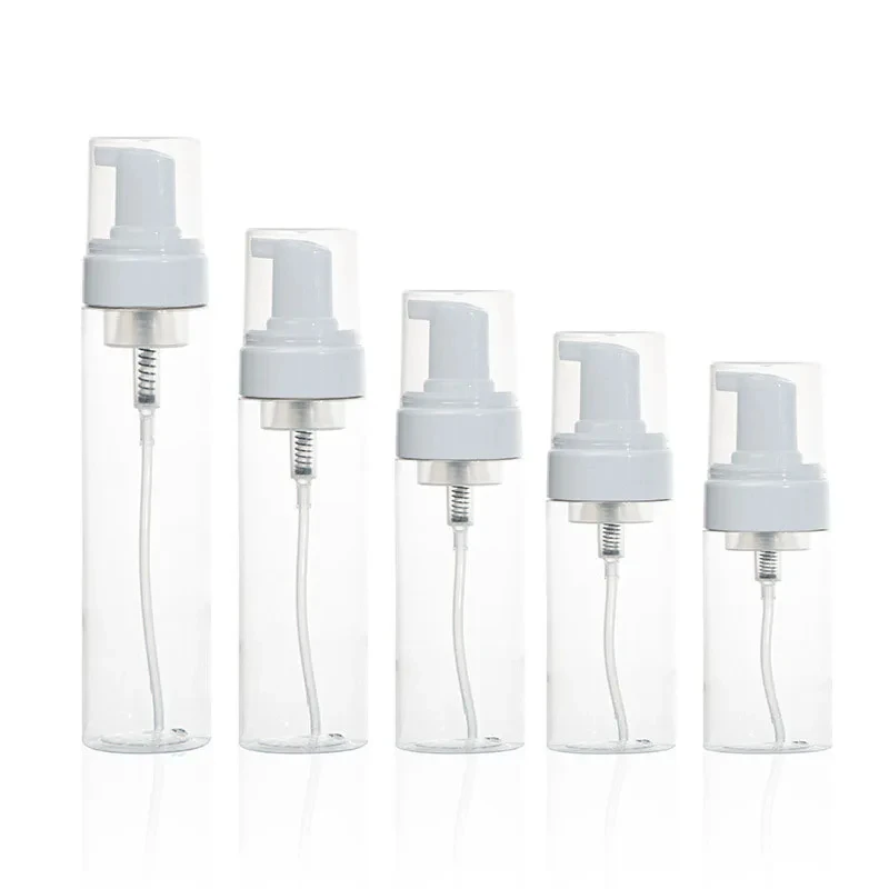 100ml/120ml/150ml/200ml Foaming Pump Bottle Facial Cleanser Portable Plastic Foam Bottles Refillable Lotion Shampoo Dispenser