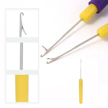 Profesionální odolný háček na háčkování pro mikro copánky a paruky, snadno použitelný háček na dredy 10 nejlepší prodej háčkované jehlové dredy - №8