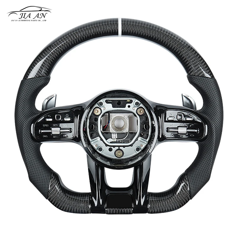 

Carbon Fiber Steering Wheel Fit For Mercedes-Benz W204 W205 W211 AMG GLE CLA A C E G Class Custom Car Steering Wheel