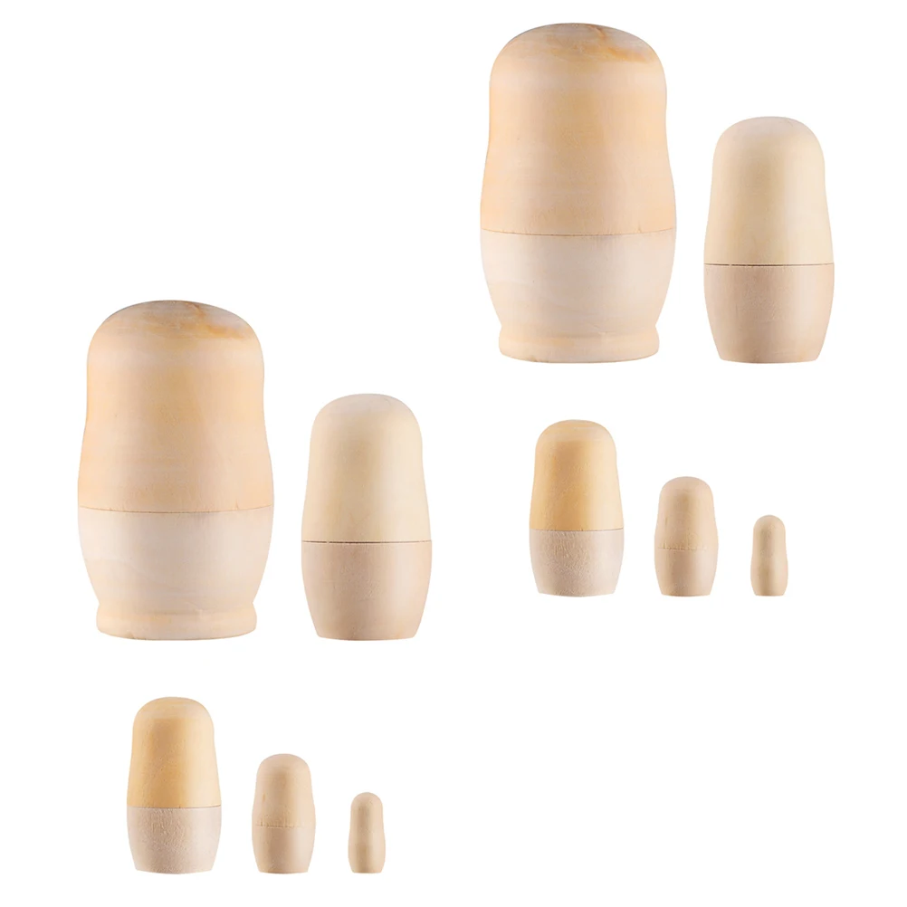 

Wooden Model Creative Painting Toy DIY Matrioska Models Matrioska Modeling Toys Graffiti Toy
