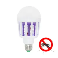 1pcs Electronic Mosquito Killer Lamp AC 220V E27 9W LED Light Bulbs Trap Insect Home Lighting Bedroom Anti-mosquito Lights