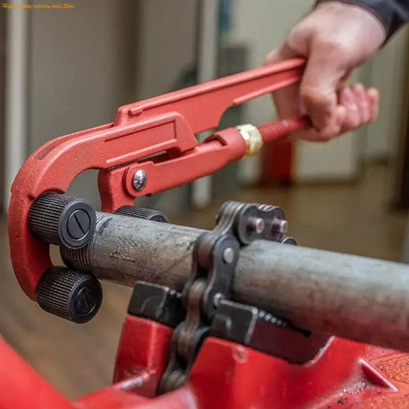 203F Heavy Duty Manual Pipe Thread Tool Pipeline Processing Wrench Fix Damaged Thread Easily With Pressure Roller Sleeve