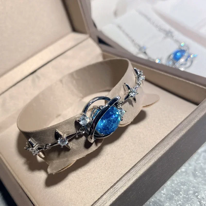 MDLFES مويسان الماس نمط ستار ريفر مجموعة ستار المتخصصة تصميم مشع مجموعة النساء ins المتخصصة الجديدة