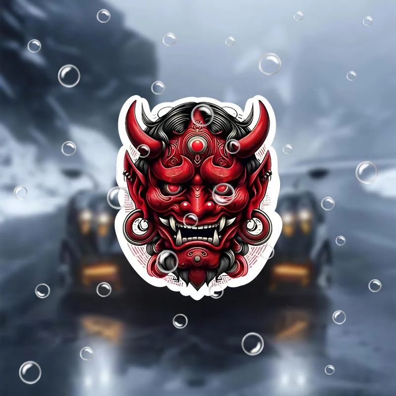 Reckless Demon Samurai Anime Car Decal Weatherproof Vinyl Sticker Bold Graphic for Laptop Toolbox Decor