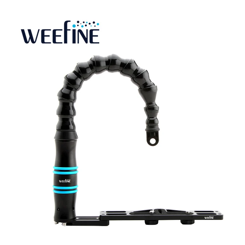 Weefine Adjustable Loc Line Flexible Light Arm Handle Tray Bracket YS Mount Diving Gopro TG5/6 RX100 Camera Housing Underwater