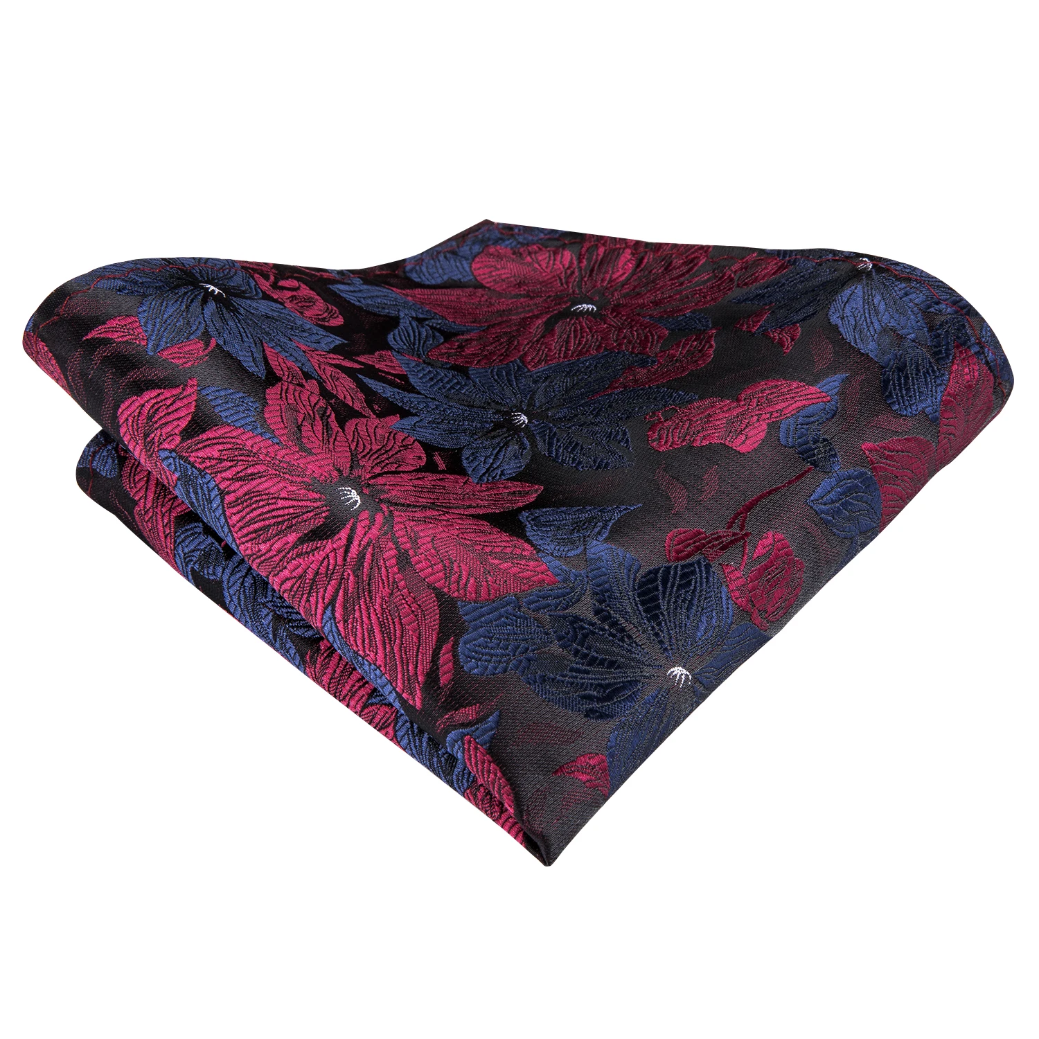 Hi-tie javor listech fialový modrá pánská elegantní kravaty hanky knoflíčky sada móda hedvábí kravata pro muži svatební večírek podnikání