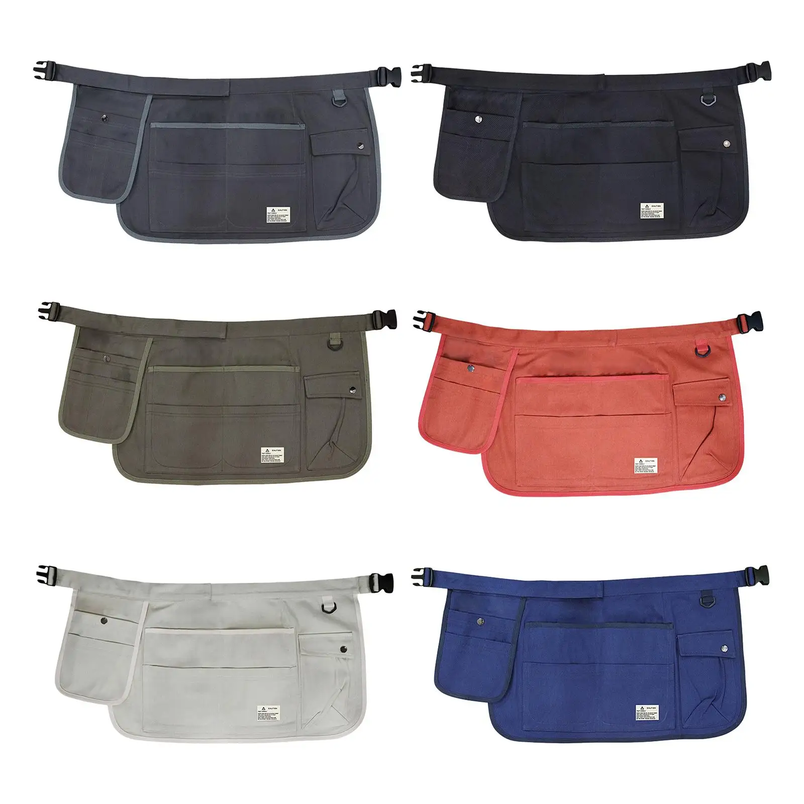 Half Length Apron Utility Belt Utility Oxford Cloth Sturdy Work Apron for