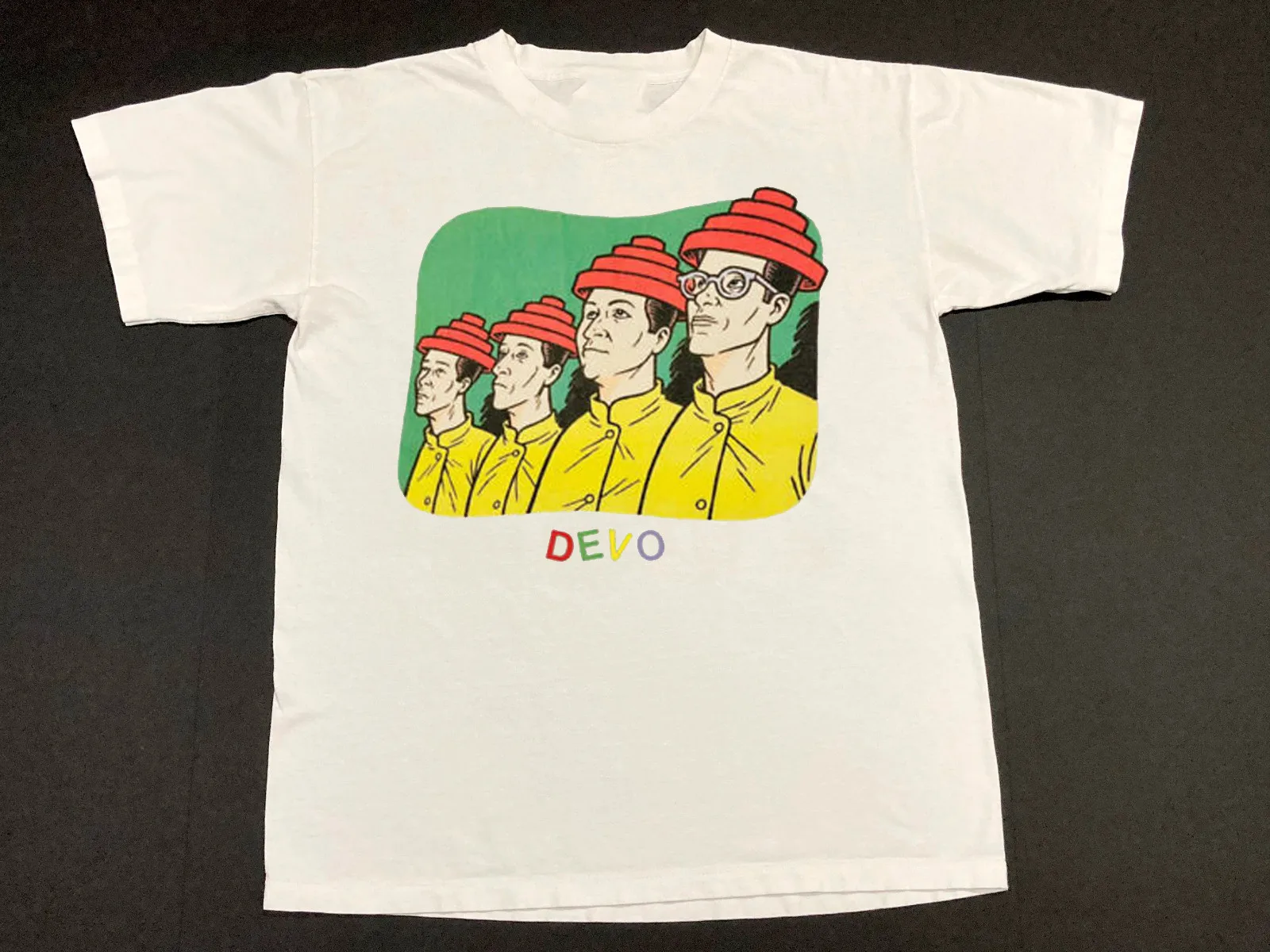 

Devo Band Funny Gift For Fan Short Sleeve White S-2345XL Men T-Shirt GC3373