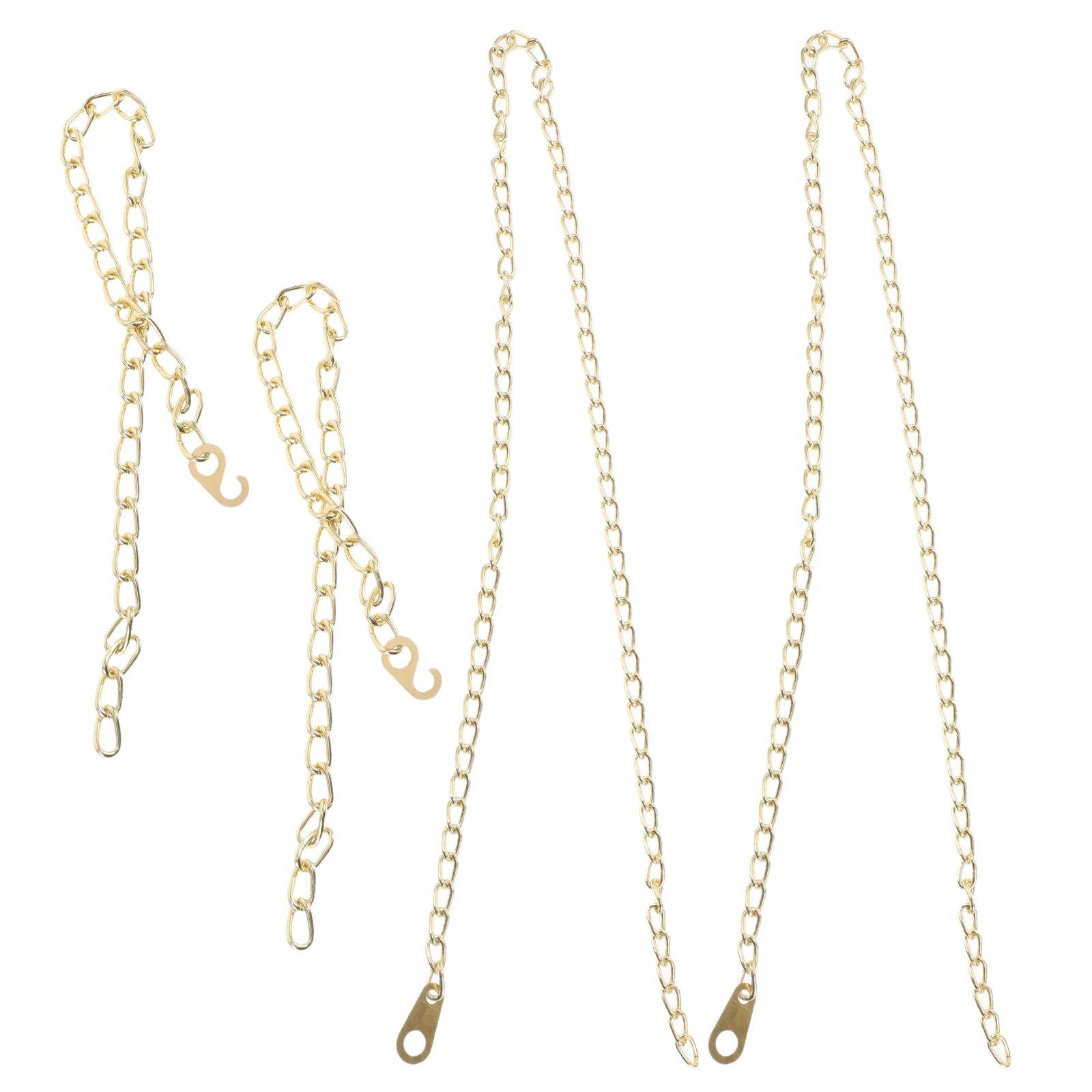 

4Pcs Mechanical Clock Weight Chain Metal Replacement for Grandfather Floor Clock Repair Decorative Hanging Chain