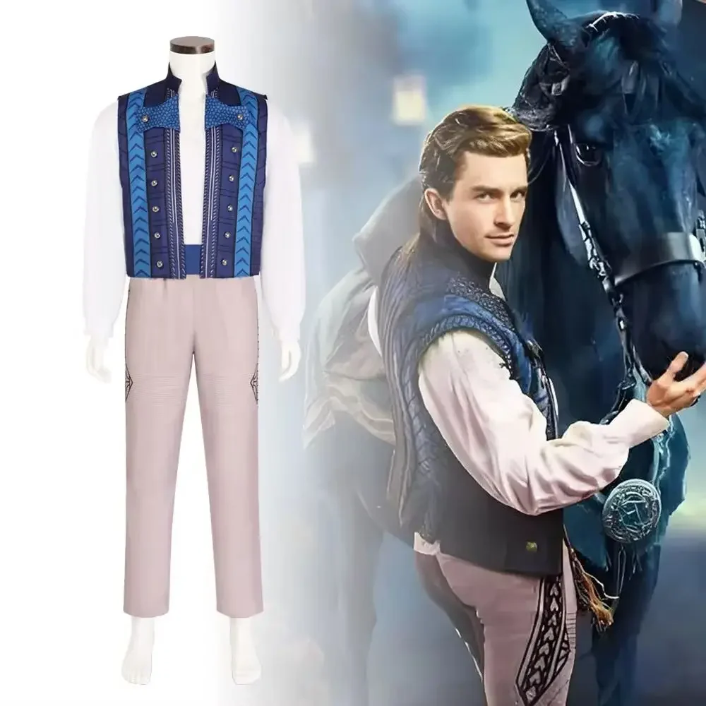 

Magic Prince Fiyero Cosplay Costume Set - Wicked Man Halloween Role Play Dress up Outfit Carnival Party Top Pants