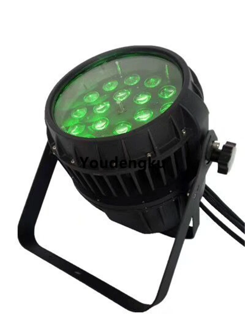 8 pieces with roadcase led outdoor zoom par IP 65 stage light 18x10w rgbw 4-in-1 waterproof led lyre zoom par nightclub lighting