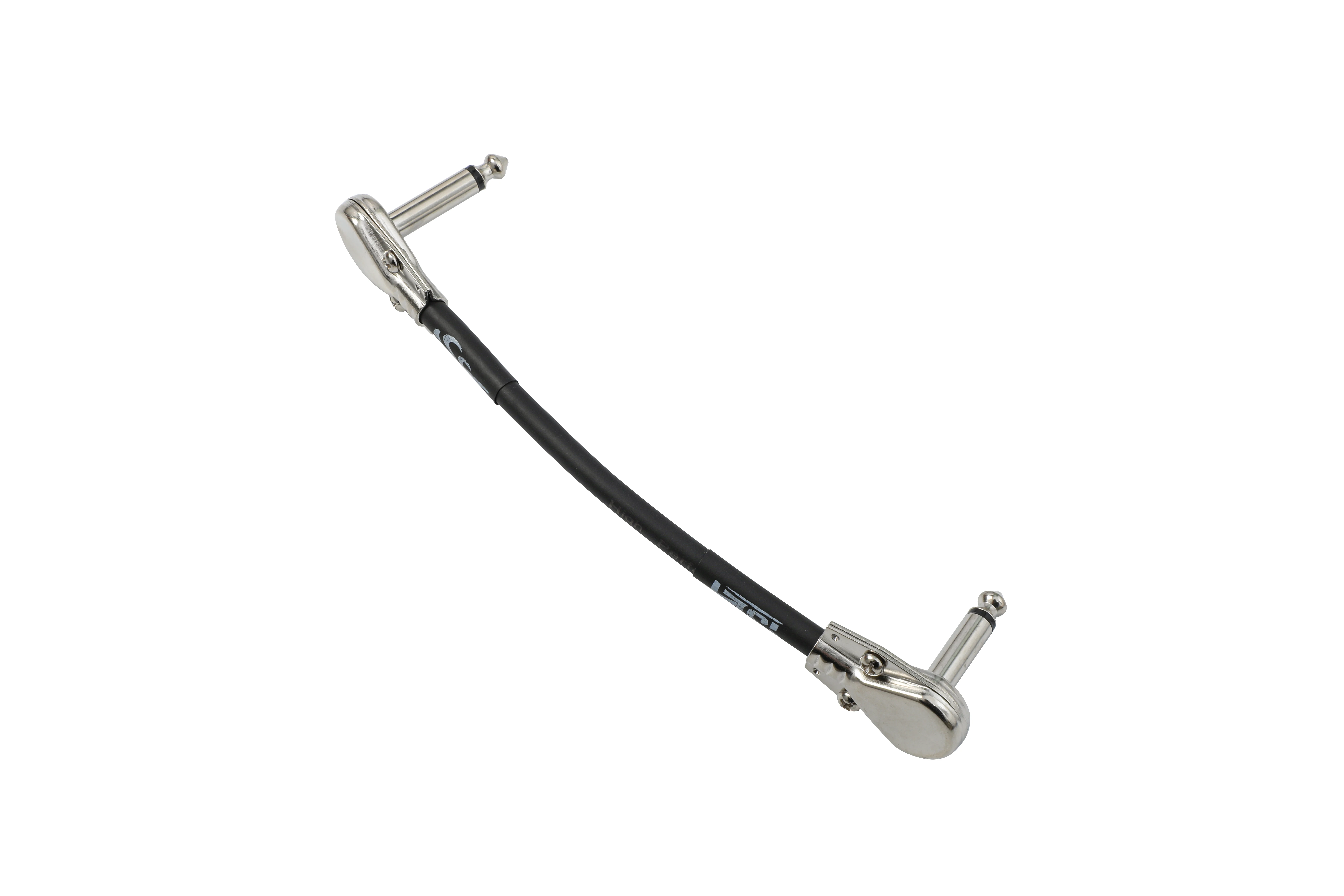 ISET-Cable auxiliar para guitarra, accesorio para Pedal, 6 pulgadas, 3 paquetes, conectores negros de alta calidad para evitar cualquier ruido