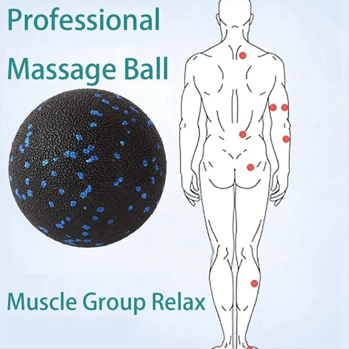 ABXY 3PCS Yoga Roller Massage Peanut Ball Set EPP Fitness Foam Column for Back Pain Deep Tissue Stretching Muscle Relax--A view 4