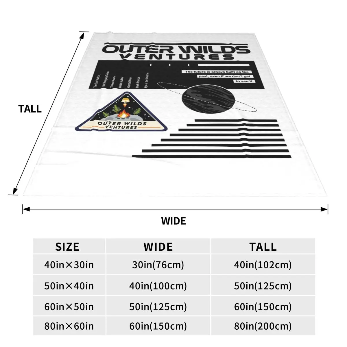 NASA-Inspired Outer Wilds Ventures Blankets Flannel Sofa Throw Blanket Super Soft for Couch Bedding Throws Bedspread Quilt