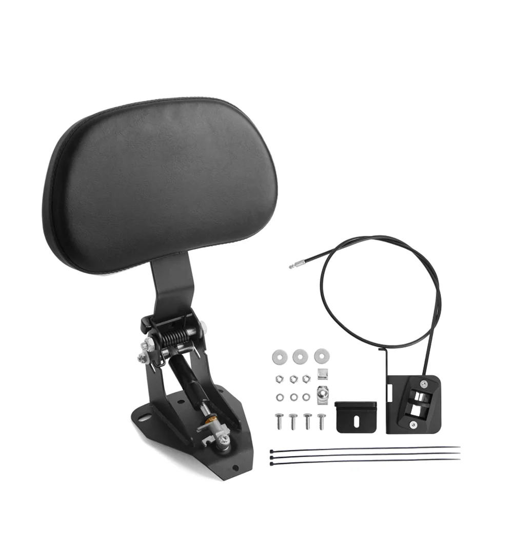 For Harley Davidson Middle Backrest Knight Backrest Motorcycle Detachable Rear Passenger Backrest Cushion Pad Accessories 09-25