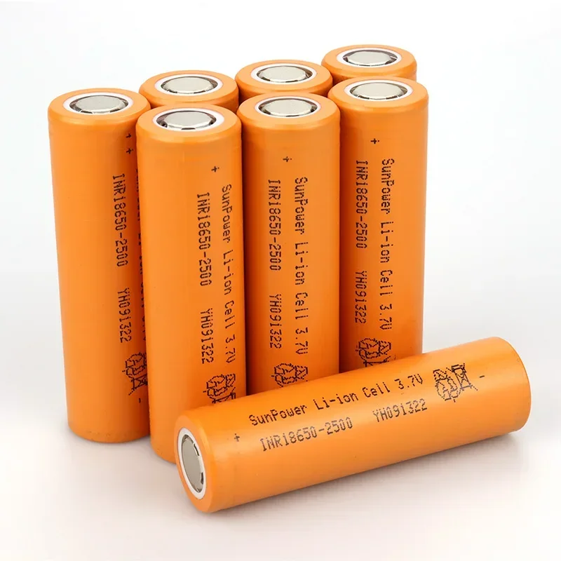 Original 18650 Battery 3.7V 2500mAh High Current Discharge Power Lithium Cell