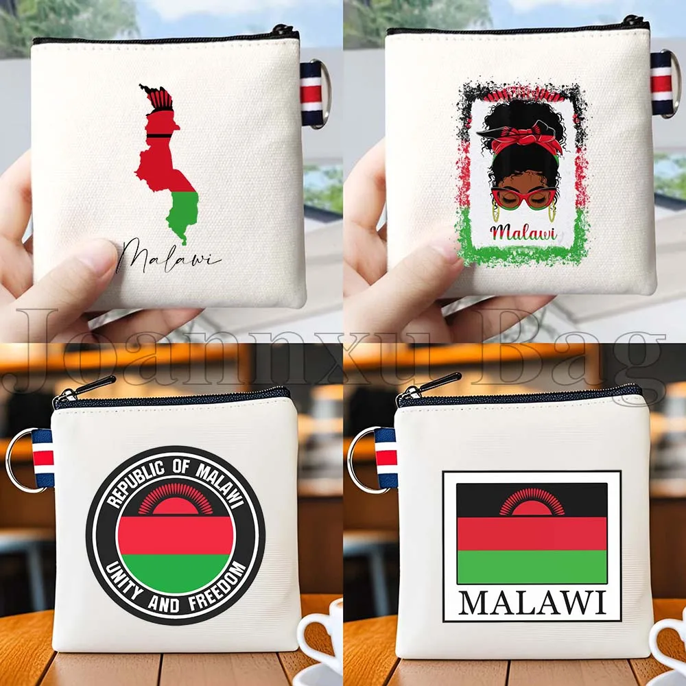 

Карта страны Малави, флаг Малави, сувениры для путешественников, холщовая сумка-кошелек для ключей и монет, маленькая хлопковая сумка, дорожный органайзер, держатель для карт, чехол-кошелек