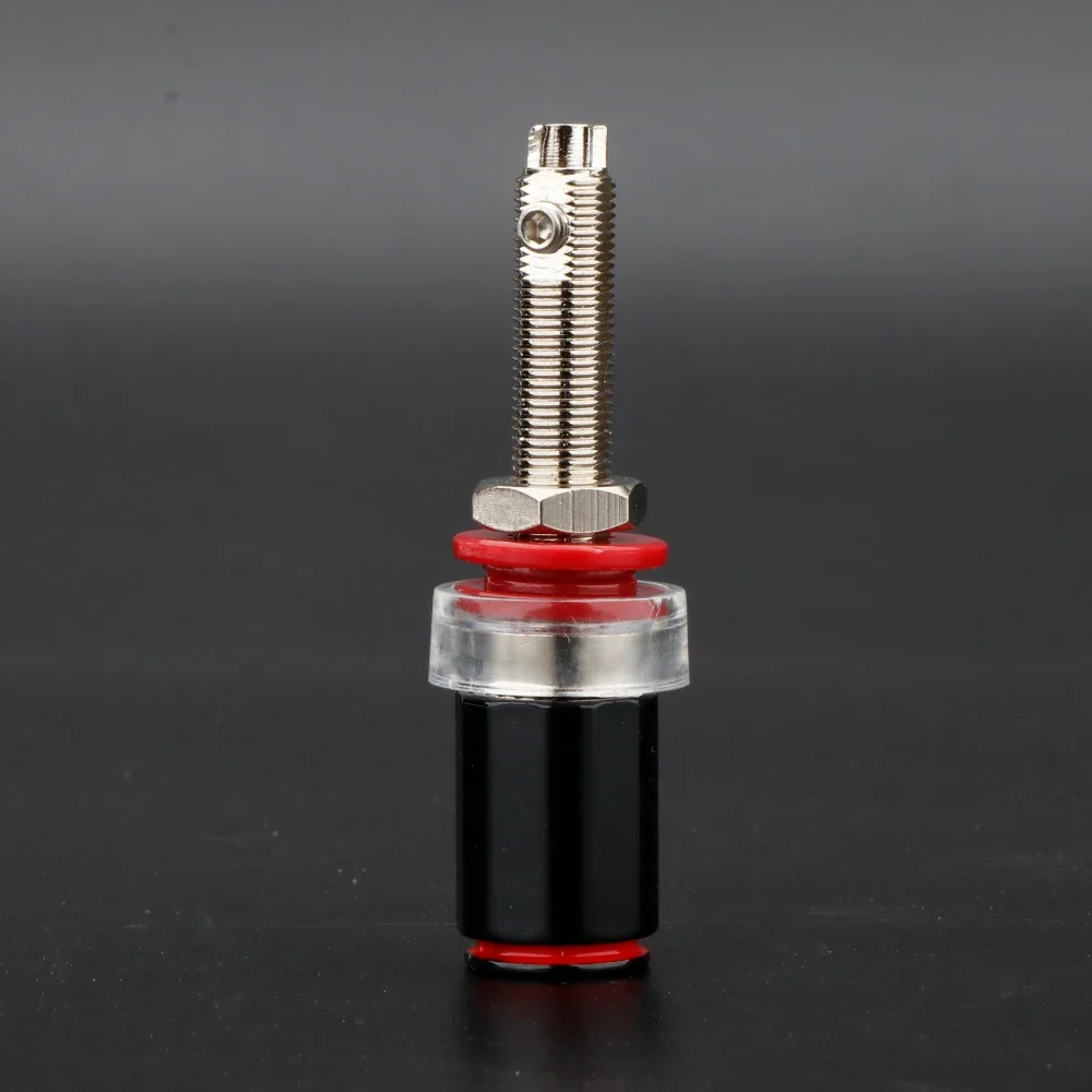 Preffair 4Pcs Binding Post With Rhodium Plated Brass Binding Speaker Terminal Power Amplifier Audio Banana plug Terminal