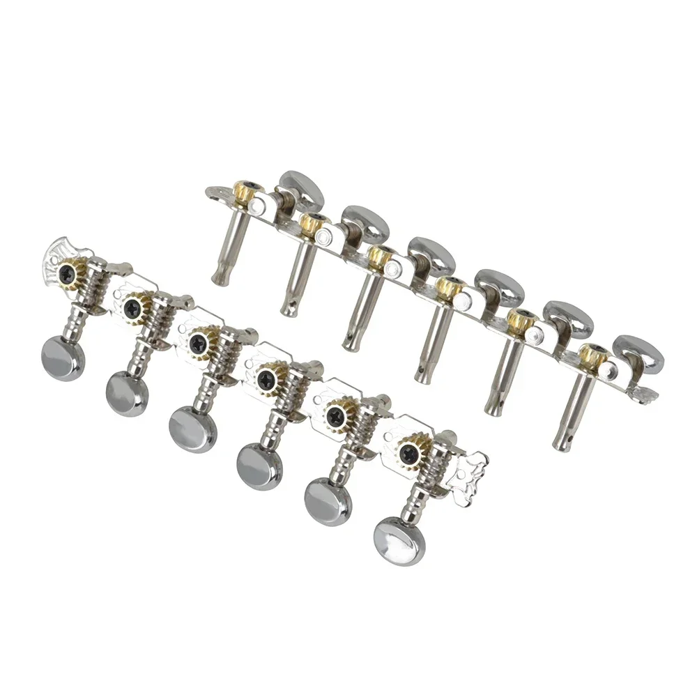 M MBAT 6L6R Acoustic Guitar Tuning Pegs Tuners Key 12 String Machine Head Metal String Tuner Button Acoustic Guitar Accessories