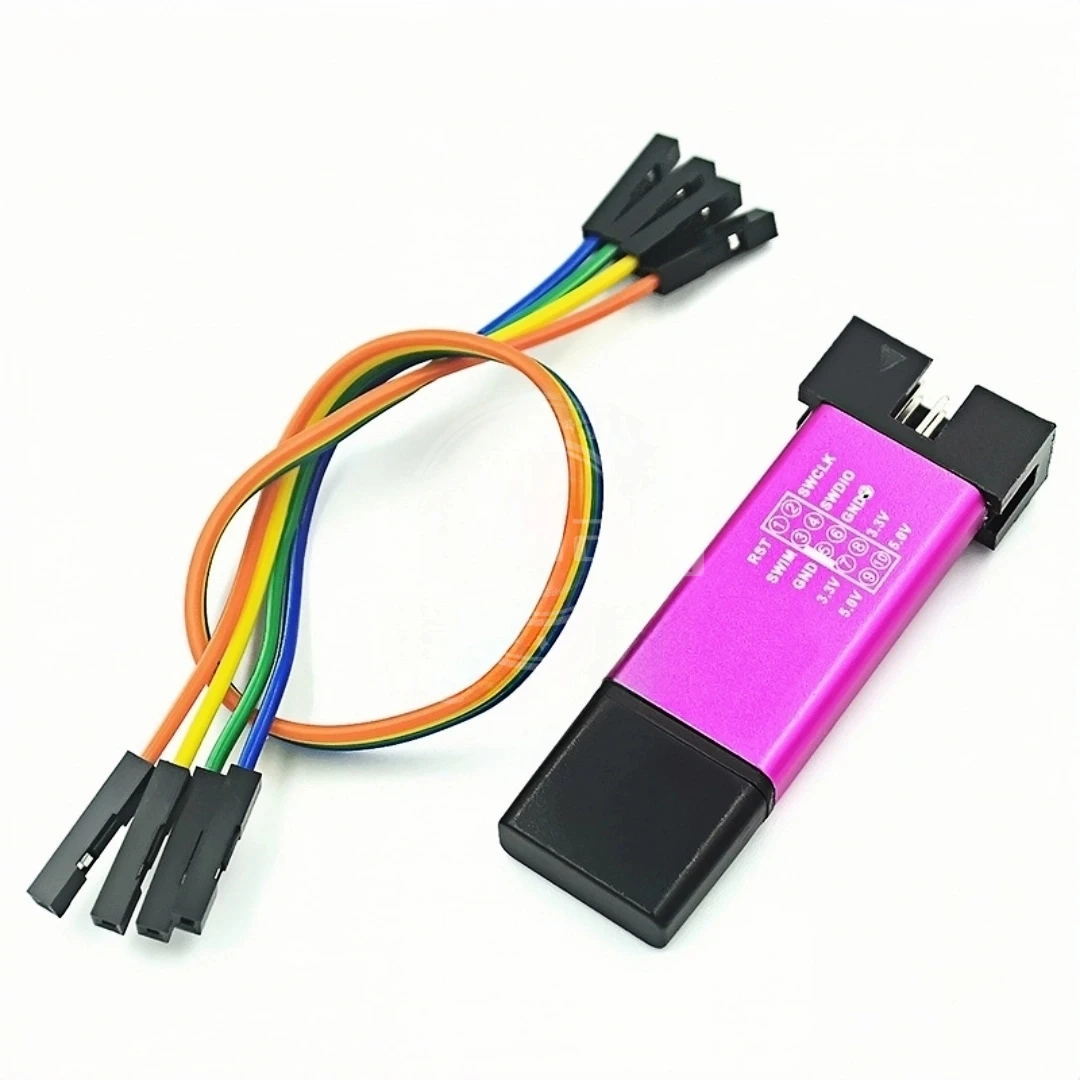 1/5/10 Uds ST LINK Stlink ST-Link V2 Mini STM8 STM32 simulador descarga programador programación con cubierta A41 para arduino