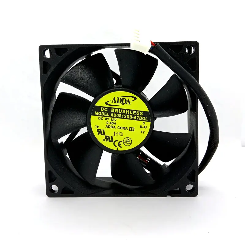 

New Original ADDA AD0812XB-A7BGL DC12V 0.45A 80x80x25MM 4Lines PWM for ANTEC Computer Power cooling fan