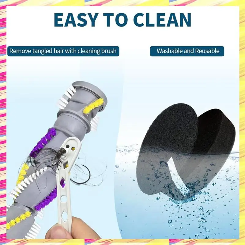

ABJJ Brush Filters Accessories Kit For Bissell Cleanview Swivel Pet Crosswave 2252 2253 2254 2258 2486 2488 2489