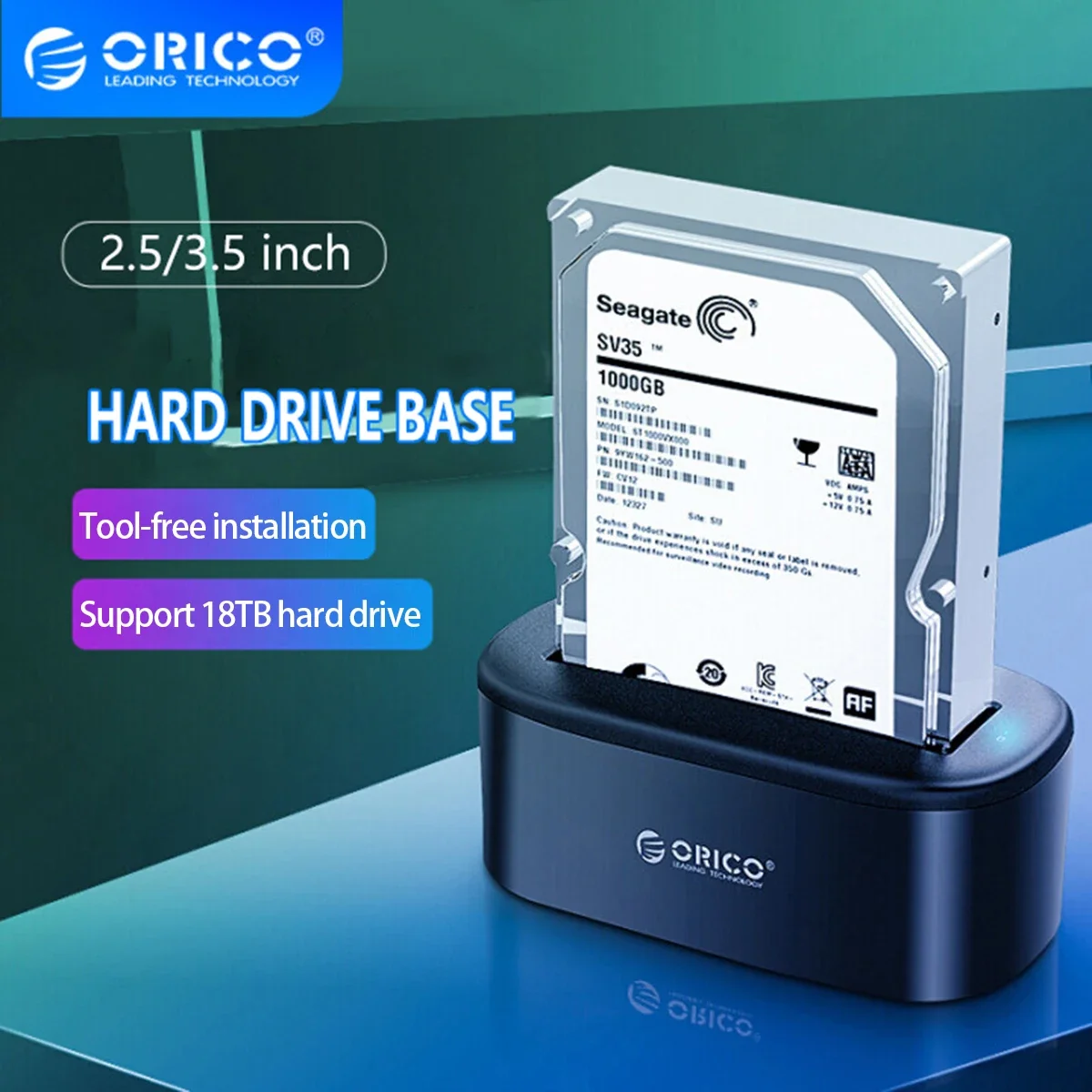 orico hard drive docking station usb 30 para sata hdd enclosure e ssd 25 35 01