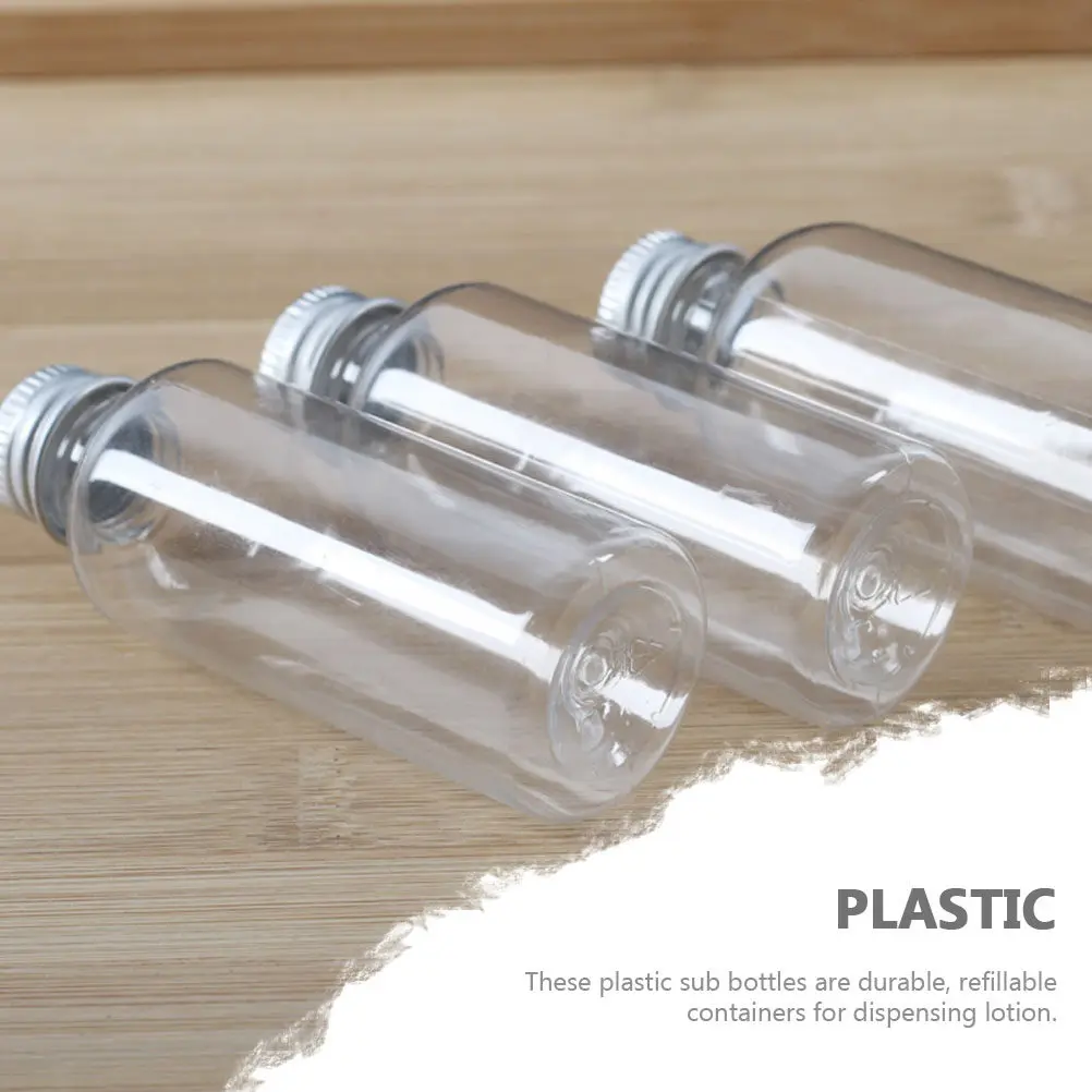 

22Pcs Sub Bottles Transparent Plastic Refillable Containers Travel Lotion Shampoo Dispenser Portable Small Liquid