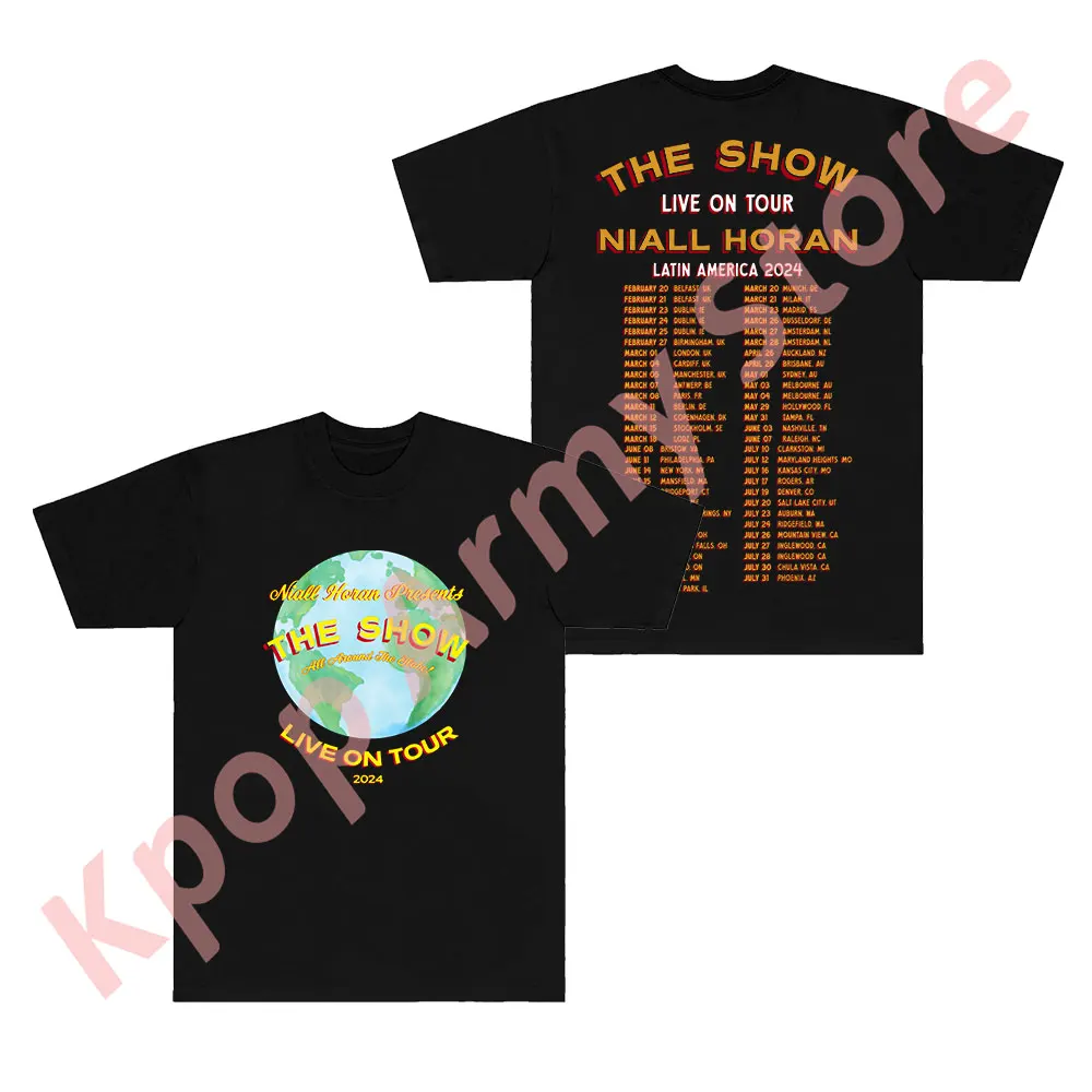 Niall Horan T-shirts 2024 The Show Tour Merch Tee Summer Unisex Fashion Casual Crewneck Short Sleeve Tshirts