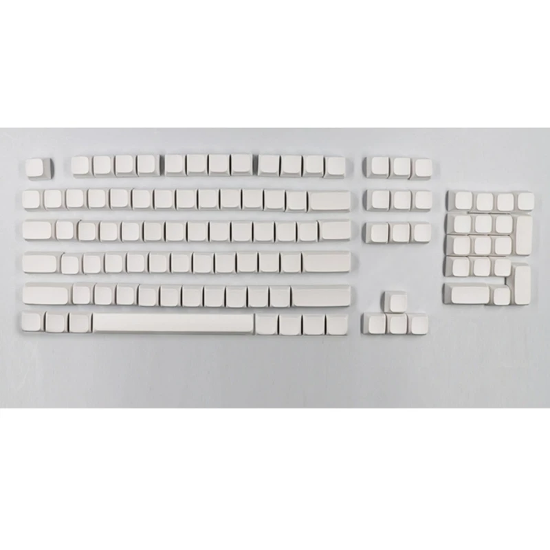 White 134 Keycaps XDA Height PBT DyeSub Non-Engraved