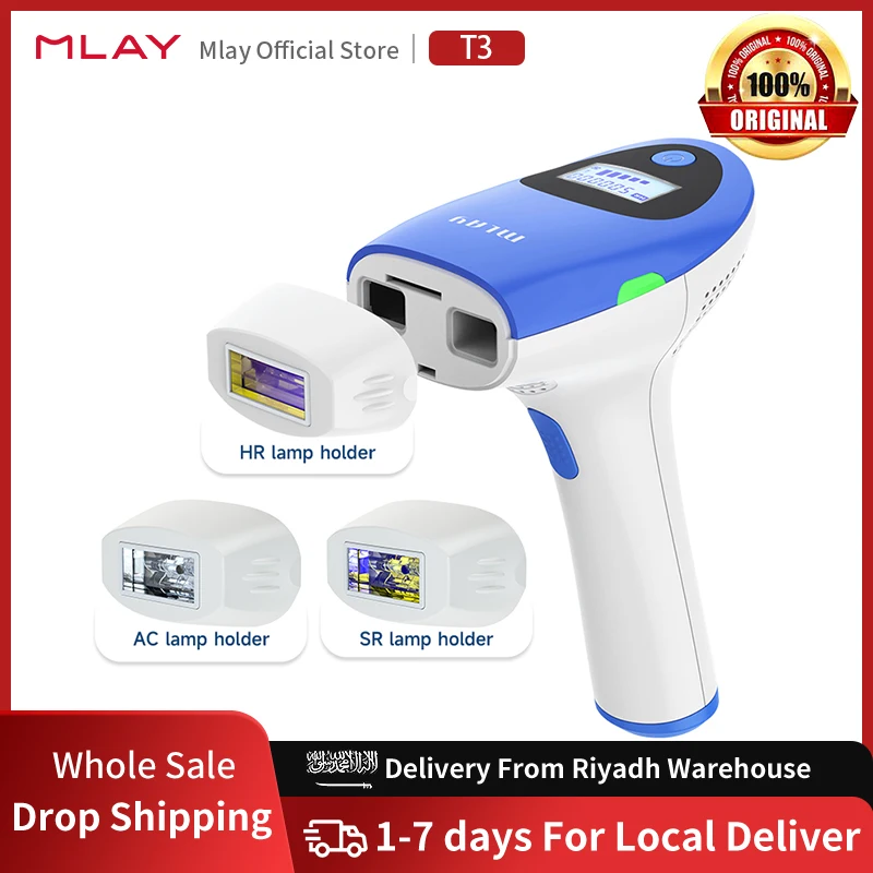 

MLAY T3 IPL Laser Hair Removal Device Machine Permanent Electric Depilador Full Body Hair Removal Device Painless Personal Care