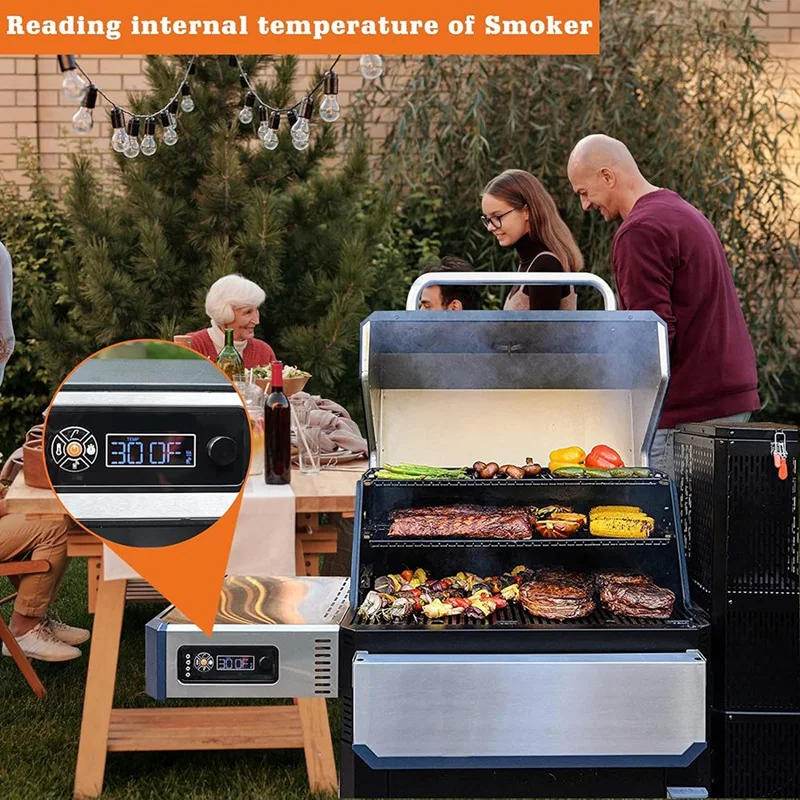 Pengukur suhu Kit pengganti, untuk Masterbuilt Gravity Series 560/800/1050 XL & panggangan arang Digital + perokok