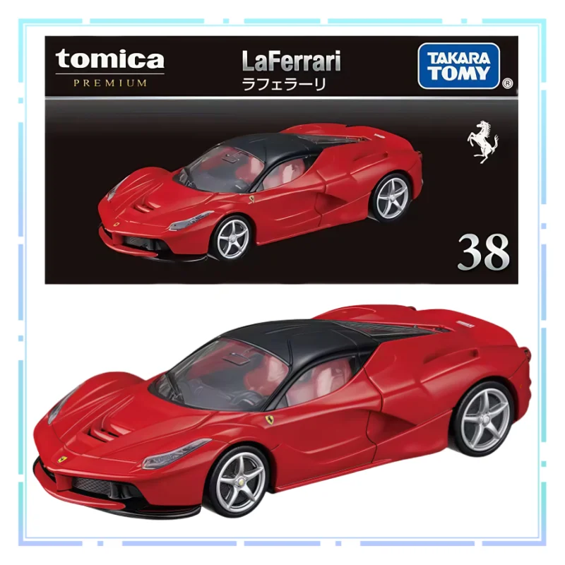 

TOMY TP38 LA Ferrari Alloy Car TOMICA Simulation Collection Vehicle Black Box Decorative Item Model Boy/Girl Festival Gifts