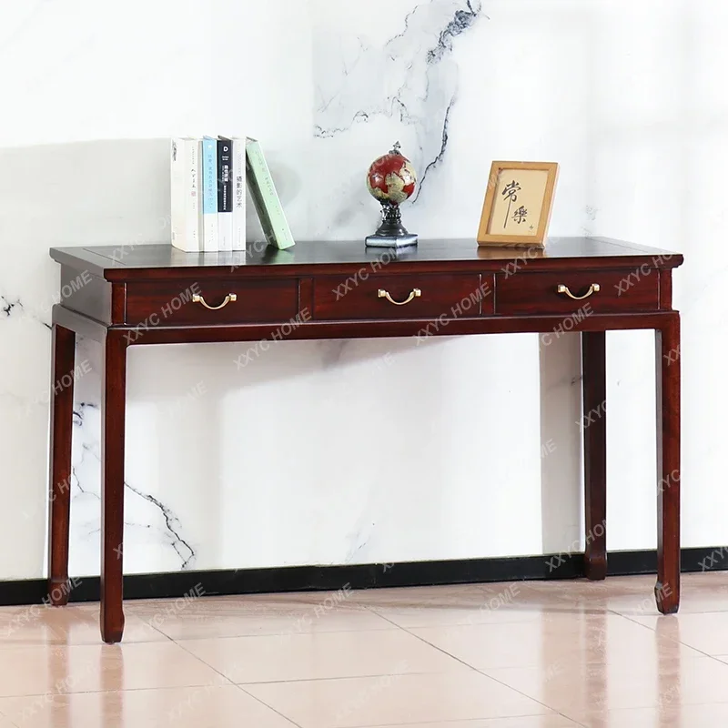 Entrance cabinet Solid wood foyer cabinet Ebony bar case Narrow bar table