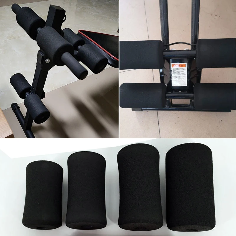 2PCS Sponge Sleeve Fitness Equipment Handle Grip Replace Tube Sleeve For Supine Board Handstand Machine Dumbbell Stool Hook Foot