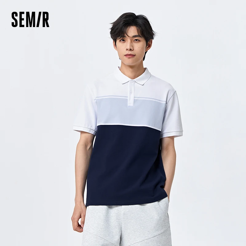 

Semir Polo Shirt Men 2023 Summer New Fashion Daily Short Sleeve Top