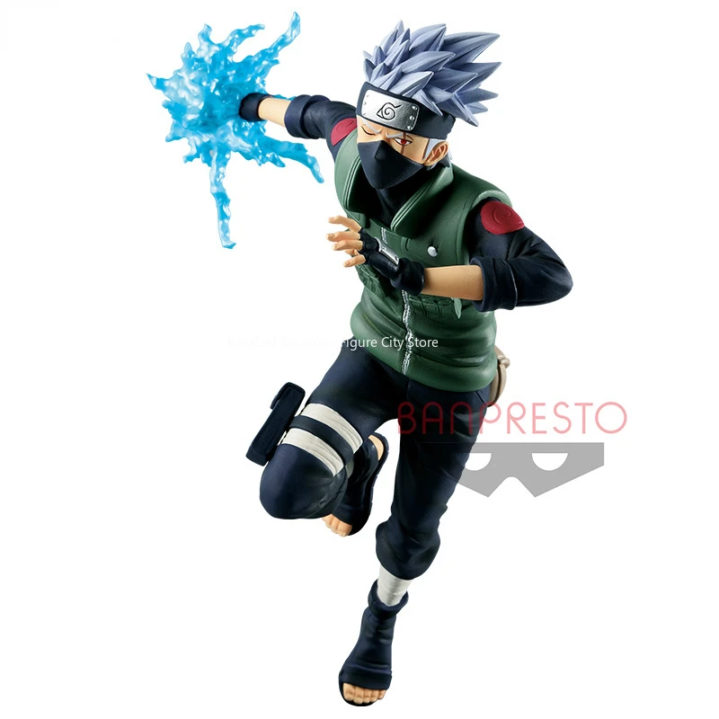 In Stock BANDAI NARUTO BANPRESTO VIBRATION STARS Hatake Kakashi  Action Anime Model Toy Figure Gift Collect