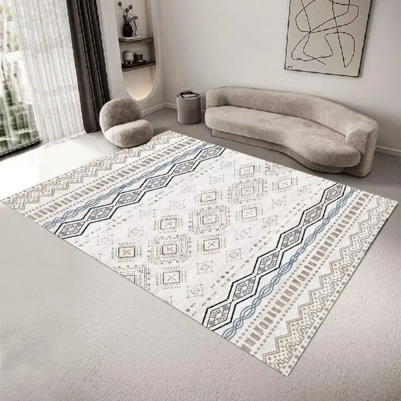 

Modern Geometry Carpets for Living Room Bohemian Style Large Area Decoration Rug Bedroom Decor Soft Fluffy Washable Non-slip Mat