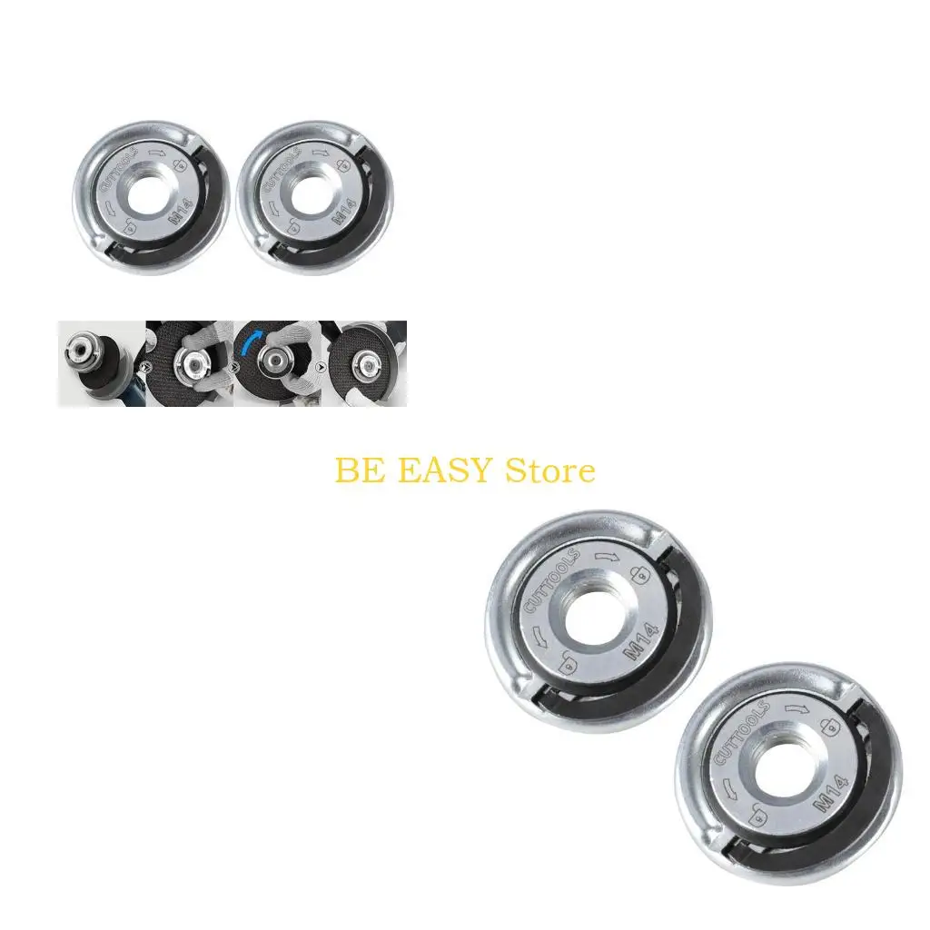 

E28F Быстроразъемная фланцевая гайка M14 Стопорная гайка для фланцевой шлифовальной машины Быстросменная блокировка